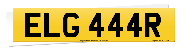 Registration number ELG 444R